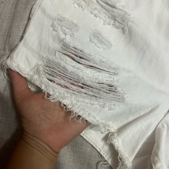 H&M white distressed shorts - size 26 - 4pockets - Picture 7 of 8